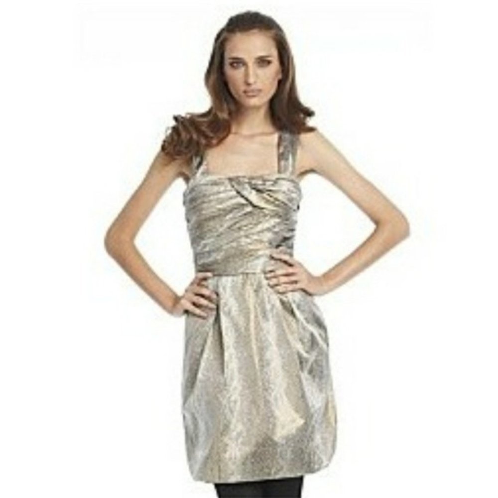 DVF Diane Von Furstenberg Treenie Metallic Cocktail Dress
